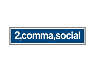 2 Comma Social logo design by excelentlogo