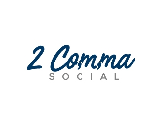 2 Comma Social logo design by jaize