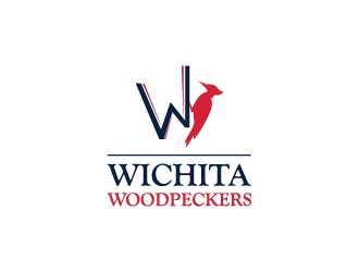 Wichita Woodpeckers logo design by BaneVujkov