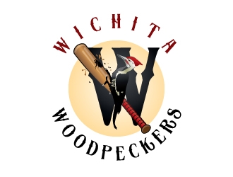 Wichita Woodpeckers logo design by Suvendu