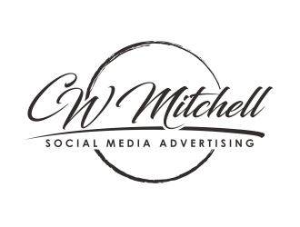 CW Mitchell - Social Media Advertising  logo design by mercutanpasuar