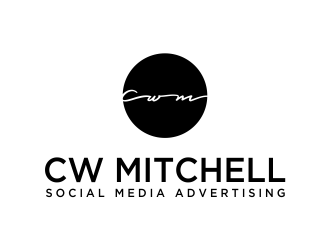 CW Mitchell - Social Media Advertising  logo design by oke2angconcept