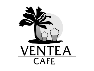 Ventea Cafe logo design by ElonStark