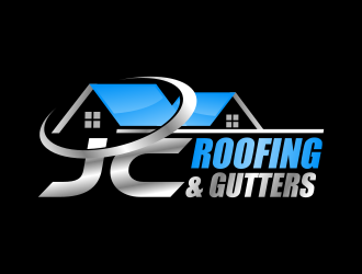 JC Roofing & Gutters logo design by Dakon