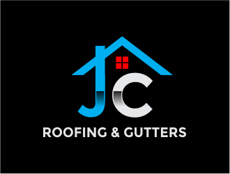 JC Roofing & Gutters logo design by Girly