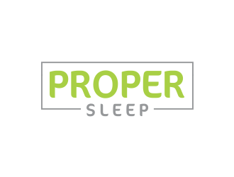Proper Sleep logo design by Girly