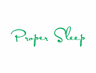 Proper Sleep logo design by hopee