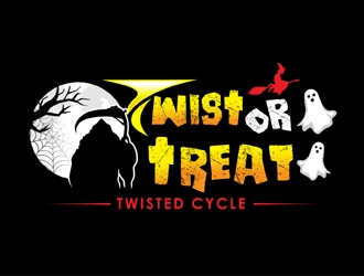Twist or Treat (logo name) Twisted Cycle (Company Name)  logo design by MAXR