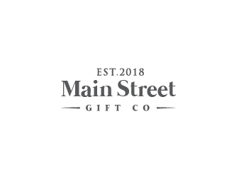 Little Gift Shop on Main  Or Main Street Gift Co logo design by Suvendu