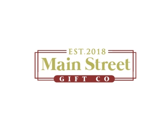 Little Gift Shop on Main  Or Main Street Gift Co logo design by Suvendu