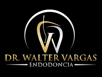 Dr Walter Vargas  Endodoncia or  Dr. Walter Vargas Especialista en Endodoncia logo design by ElonStark