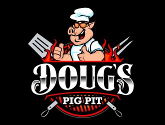Doug’s Pig Pit logo design by daywalker
