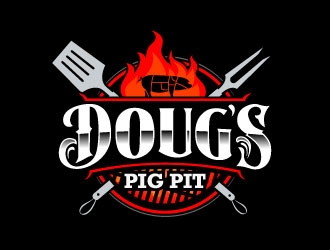 Doug’s Pig Pit logo design by daywalker