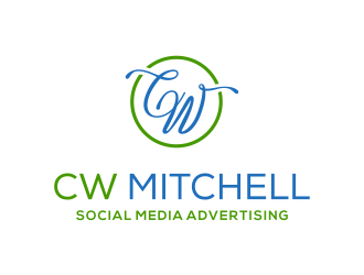 CW Mitchell - Social Media Advertising  logo design by cintoko