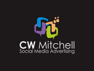 CW Mitchell - Social Media Advertising  logo design by YONK