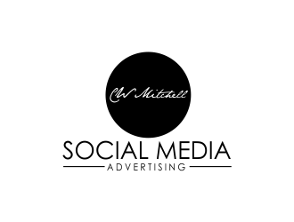 CW Mitchell - Social Media Advertising  logo design by giphone