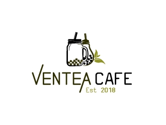 Ventea Cafe logo design by dgenzdesigns