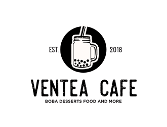 Ventea Cafe logo design by logolady