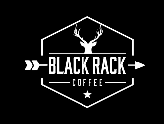 Black Rack Coffee  logo design by Girly
