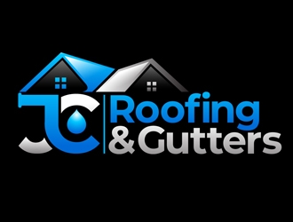 JC Roofing & Gutters logo design by DreamLogoDesign