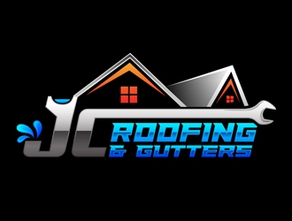 JC Roofing & Gutters logo design by DreamLogoDesign