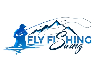 Fly Fishing Swing logo design by DreamLogoDesign