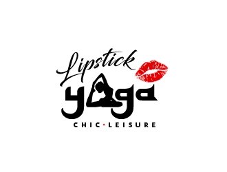 Lipstick Yoga logo design by Loregraphic