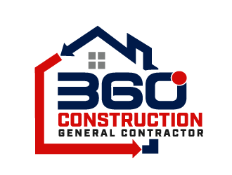 360 CONSTRUCTION logo design by THOR_