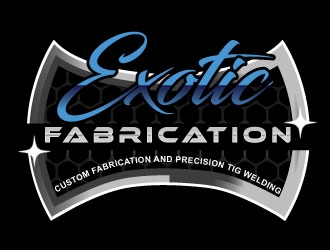 Exotic Fabrication logo design by Suvendu