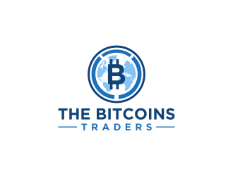 THE BITCOINS TRADERS logo design by RIANW