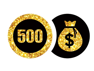 Dollar 500 logo design by ManishKoli