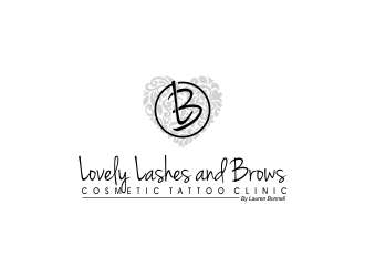 Lovely Lashes and Brows by Lauren Bonnell logo design by oke2angconcept