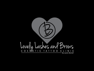 Lovely Lashes and Brows by Lauren Bonnell logo design by oke2angconcept