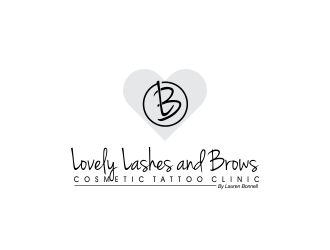 Lovely Lashes and Brows by Lauren Bonnell logo design by oke2angconcept