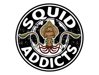 Squid Addicts logo design by josephope
