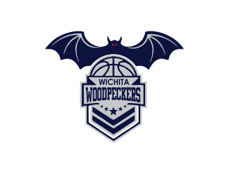 Wichita Woodpeckers logo design by giphone