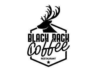 Black Rack Coffee  logo design by JudynGraff