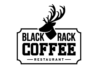 Black Rack Coffee  logo design by JudynGraff