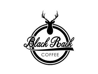 Black Rack Coffee  logo design by giphone