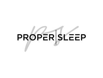 Proper Sleep logo design by rief