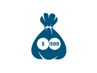 Dollar 500 logo design by bomie