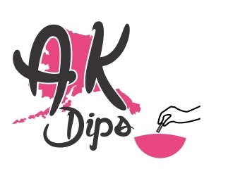 AK Dips logo design by ElonStark