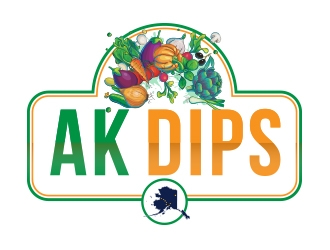 AK Dips logo design by fawadyk
