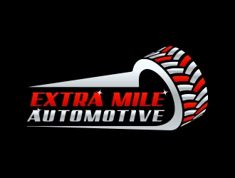 Extra Mile Automotive logo design by fawadyk