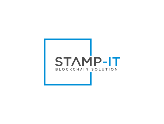 Stamp-IT (ideally)or Stamp-IT Blockchain Solution logo design by hidro