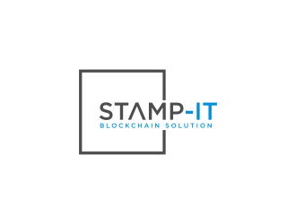 Stamp-IT (ideally)or Stamp-IT Blockchain Solution logo design by hidro