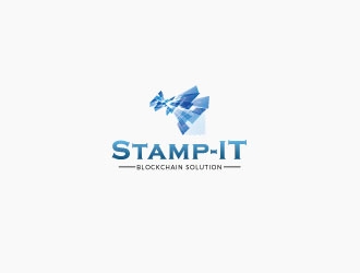 Stamp-IT (ideally)or Stamp-IT Blockchain Solution logo design by AYATA