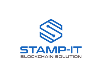 Stamp-IT (ideally)or Stamp-IT Blockchain Solution logo design by keylogo