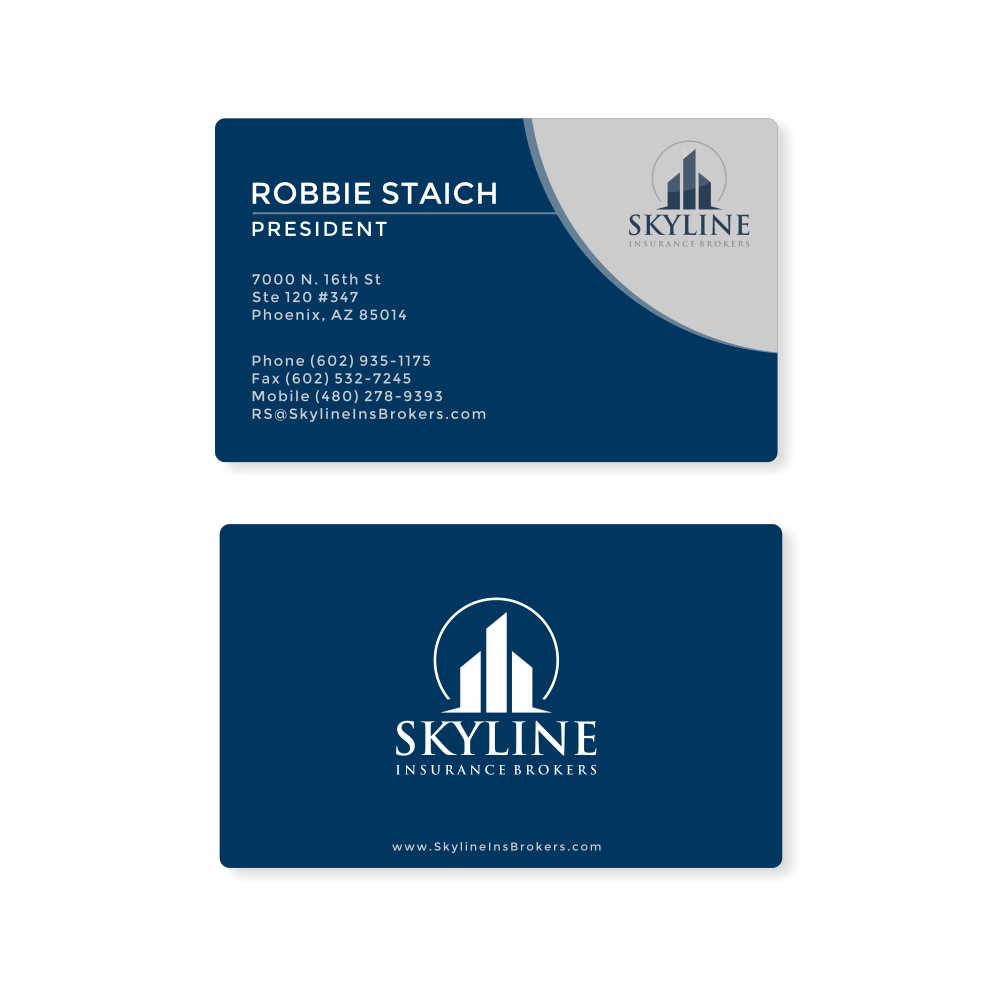 Skyline Insurance Brokers logo design by naldart