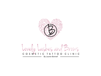 Lovely Lashes and Brows by Lauren Bonnell logo design by oke2angconcept